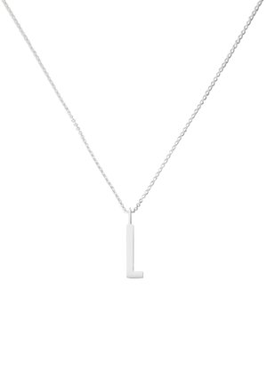 HALSKETTE MIT GROSS INITIAL CHARM SILBER (A-Z) - Halskette - silver coloured