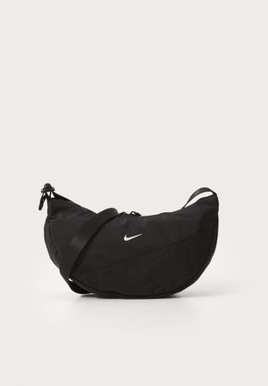 AURA CRESCENT - Torba čez telo - black/matte silver-coloured