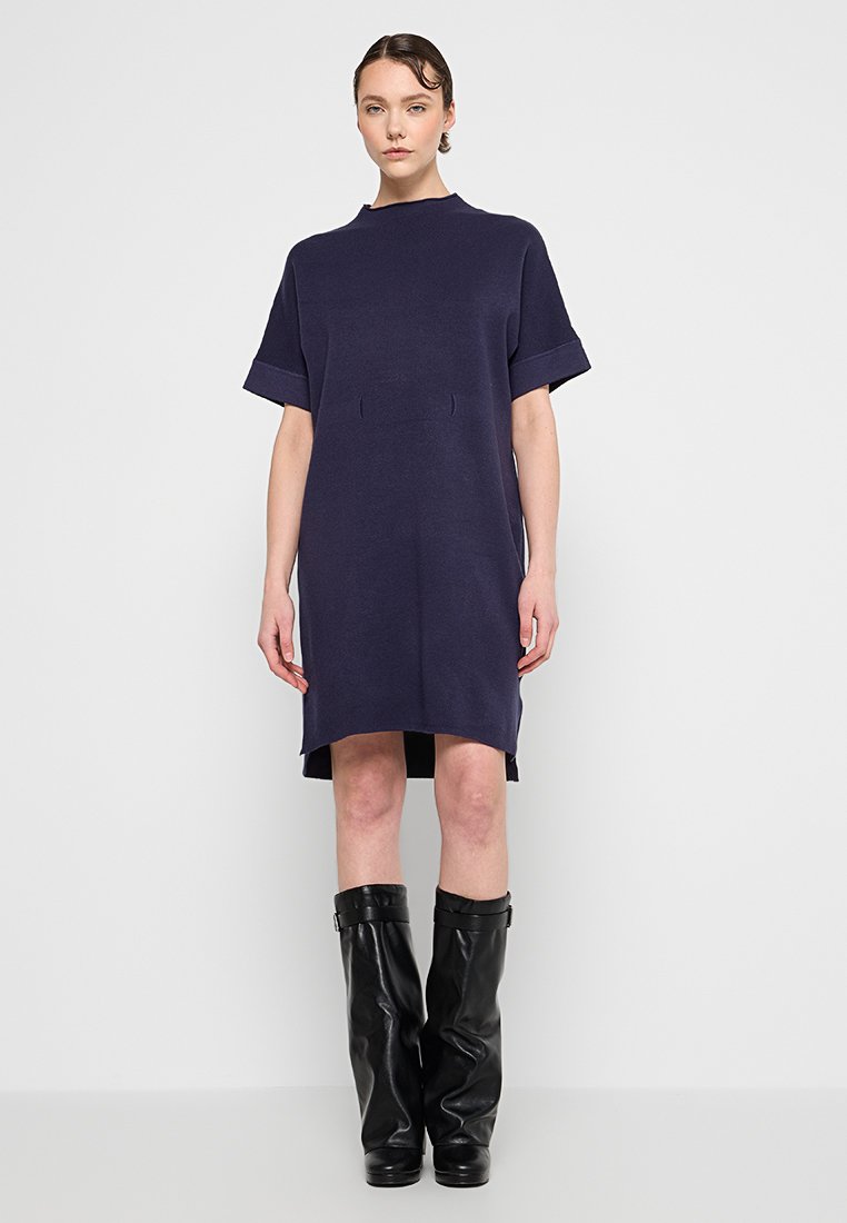 Apart Gebreide jurk donkerblauw