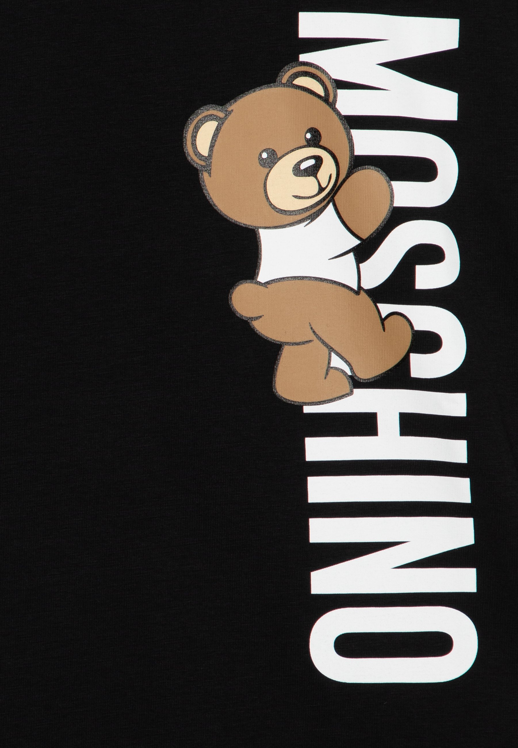 MOSCHINO MAXI UNISEX - Print T-shirt - nero/black/black