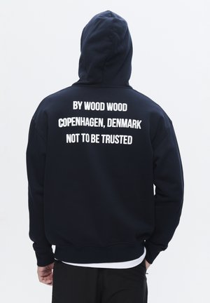 DOUBLE A BY W.W. Zip-up sweatshirt - dark navy