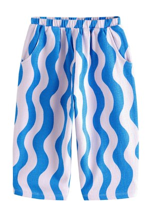 Next REGULAR FIT - Pantaloni - blue lilac wave stripe