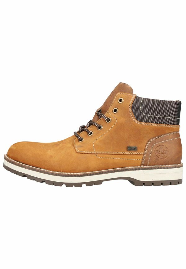 Schnürstiefelette - butterscotch mandel braun schwarz