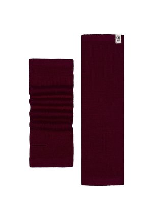 ESSENTIALS - Fingerless gloves - wine