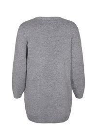 Zizzi LANGE MIT TASCHEN - Kardigán - medium grey melange