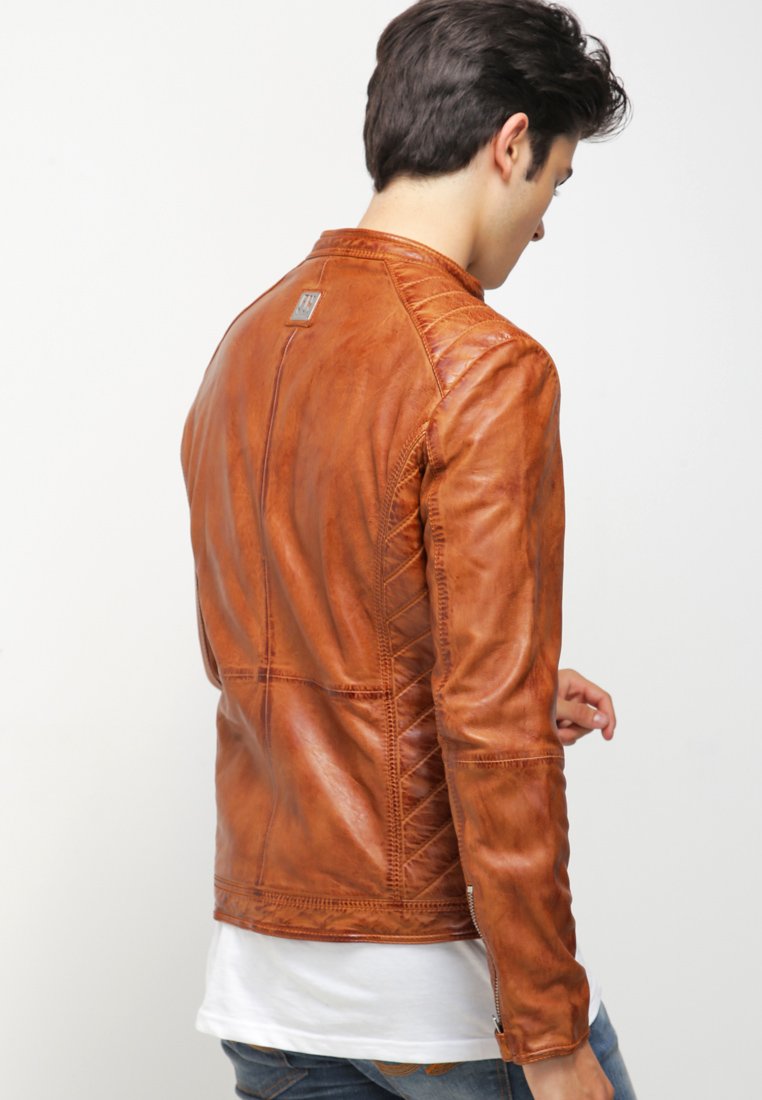 Freaky Nation DYLAN Leren jas burned orange Zalando.nl Freaky Nation ROCKY MOUNTAINS Leren jas dark cognac