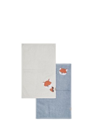 2ER-PACK FILOU - Bath towel - graues/blau