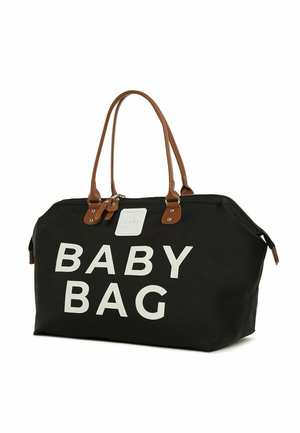 BABY BAG PRINTED DIAPER BAG – Wickeltasche – schwarz