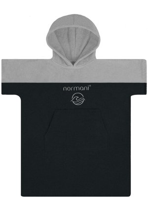 PONCHO 2-5 JAHRE - Bademantel - schwarz