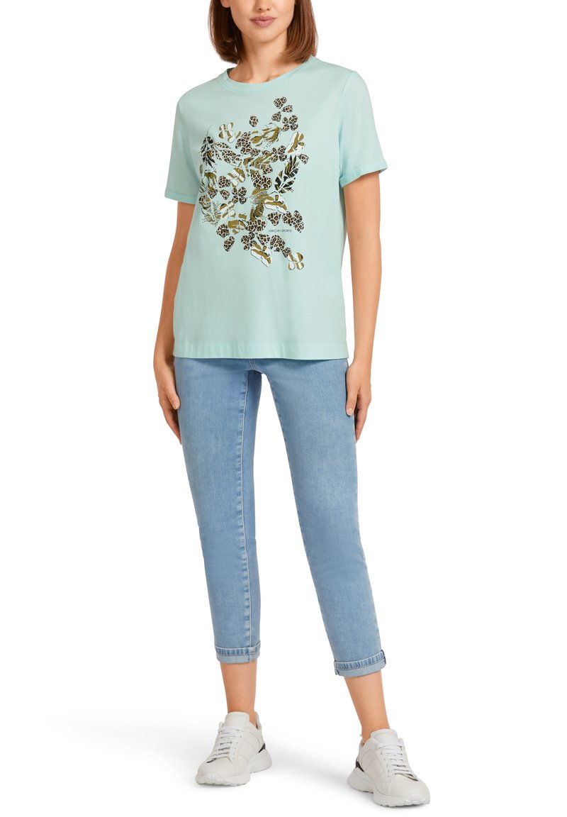 Marc Cain Additions Women's ‘Rethink Together’ Organic Cotton T Shirt AA 48.10 J16 Col 100