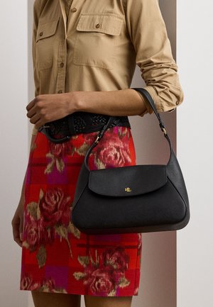 Lauren Ralph Lauren CROSSHATCH MEDIUM SCHYLAR SHOULDER BAG - Handtasche - black