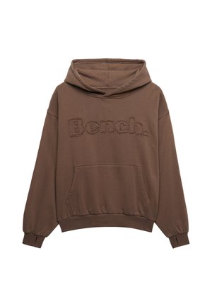 Bench, BENCH X SUPERDRY &AMP; CO BENCH OVERSIZED APPLIQUE HOODIE - Hoodie - chocolate chip
