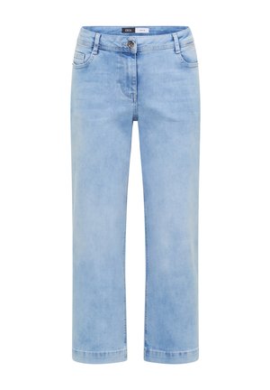 Cecil, 7/8 HIGH WAIST JEANS IM LOOSE FIT - Jean droit - light blue random bleached