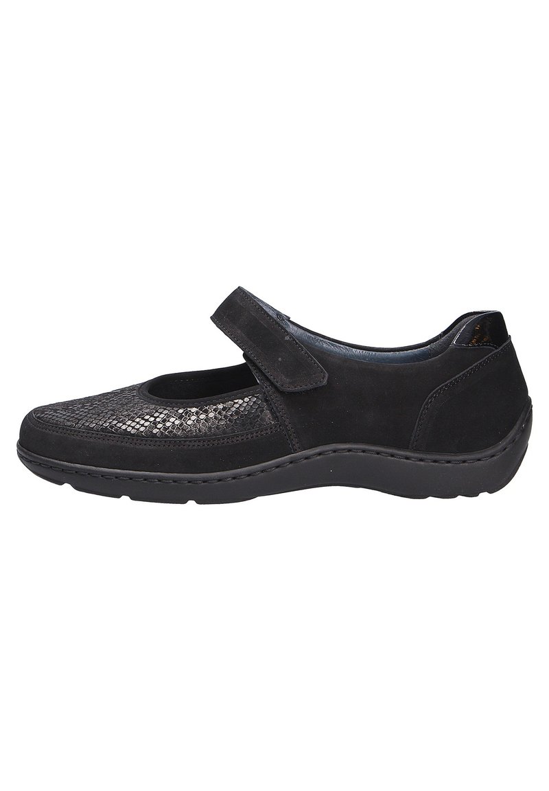 Waldläufer Ballerine con cinturino - schwarz