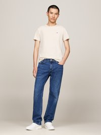 Tommy Jeans SLIM TEE 2 PACK - Basic T-shirt - newsprint/white