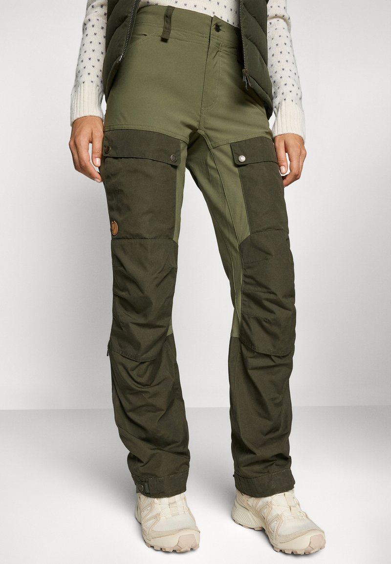Pantalon Trekking Fjällräven Keb - Coupe Incurvée Femme - Tissu Extensible G-1000