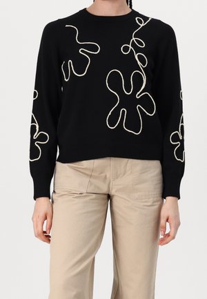 Strickpullover - black