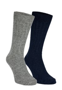 Black Snake 2 PAAR ALPAKA - Socks - dunkelblau grau