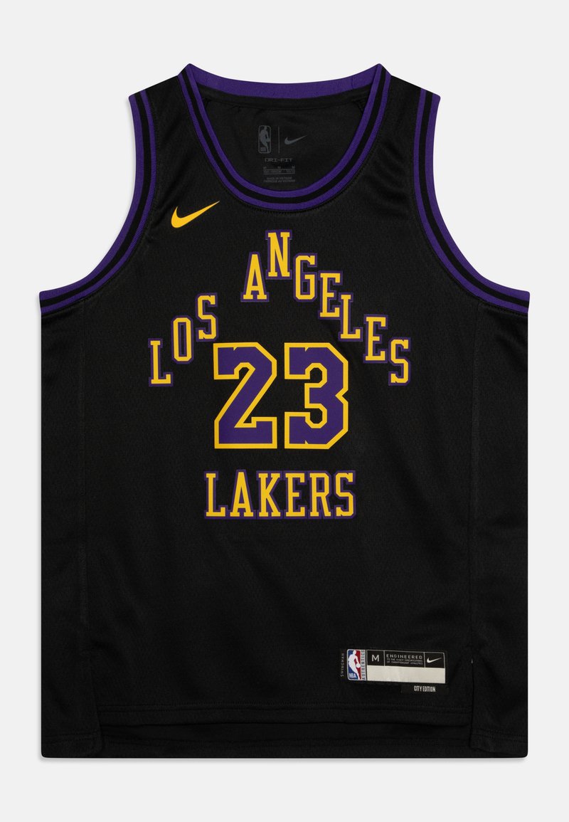 Nike Performance NBA LOS ANGELES LAKERS LEBRON JAMES BOYS CITY EDITION SWINGMAN PLAYER - NBA dres - black