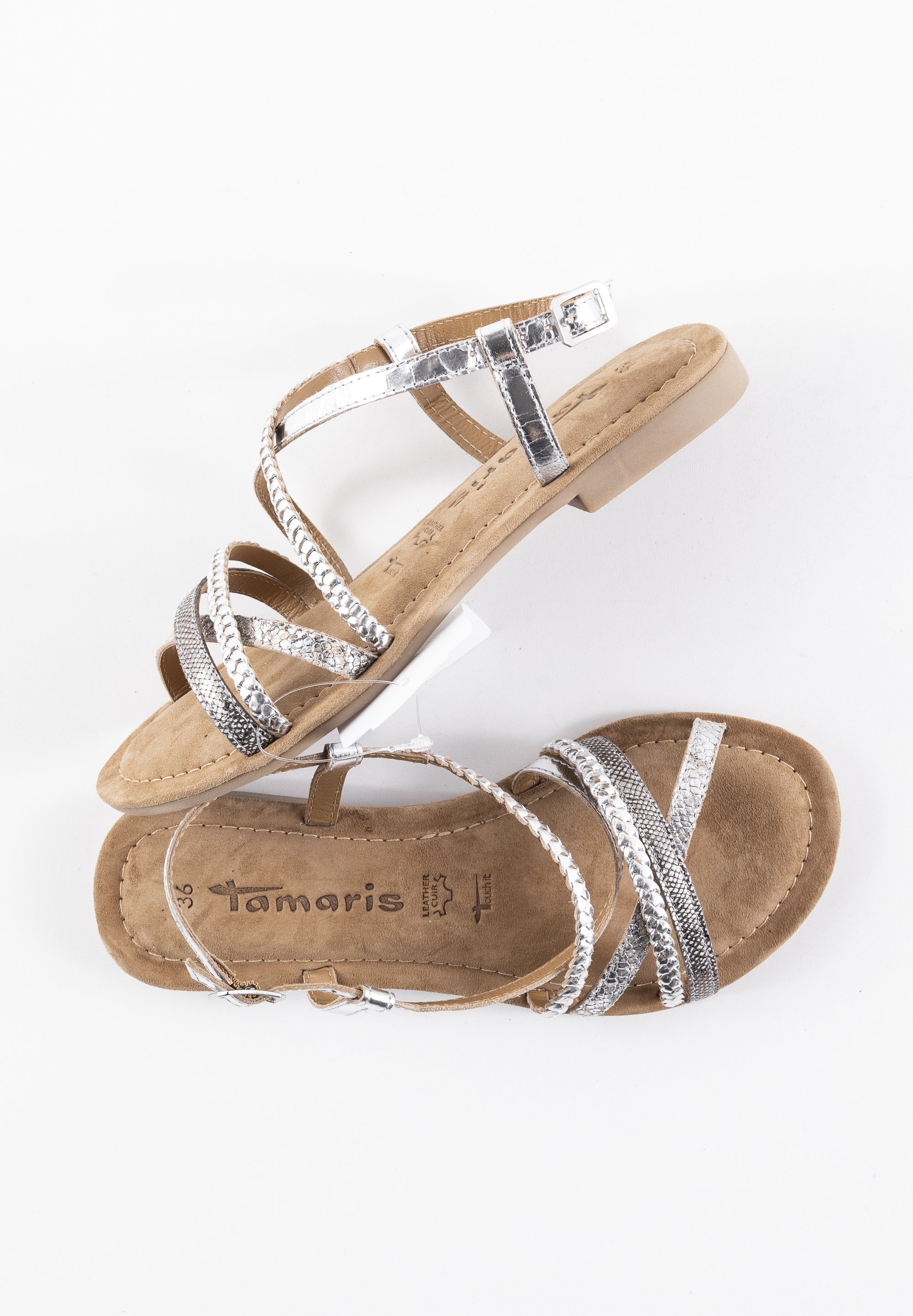 Tamaris Damenschuhe Tamaris Sandalen Mit Glitzersteinen Damen