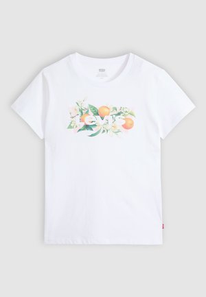 Levi's®, THE PERFECT TEE - T-shirt print - orange farm/bright white