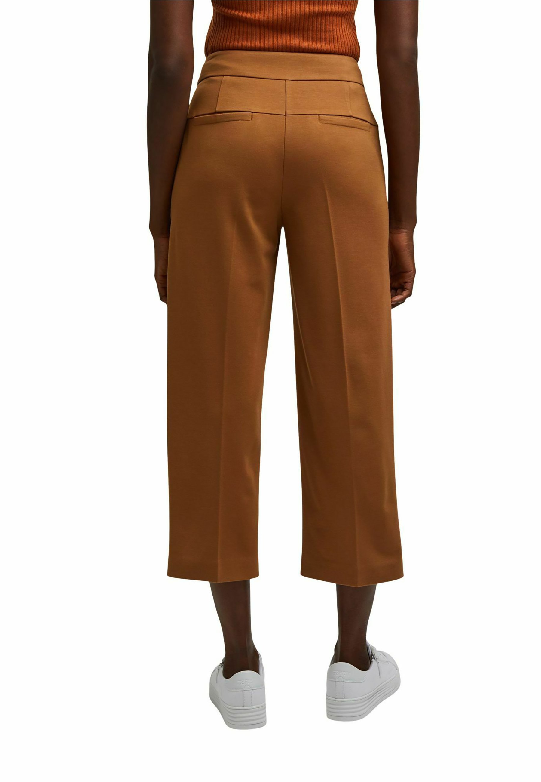 Esprit Collection CULOTTE - Stoffhose - caramel/cognac - Zalando.de