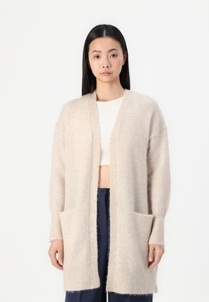 SLFLULU NEW LONG CARDIGAN - Vesta na kopčanje - birch/melange