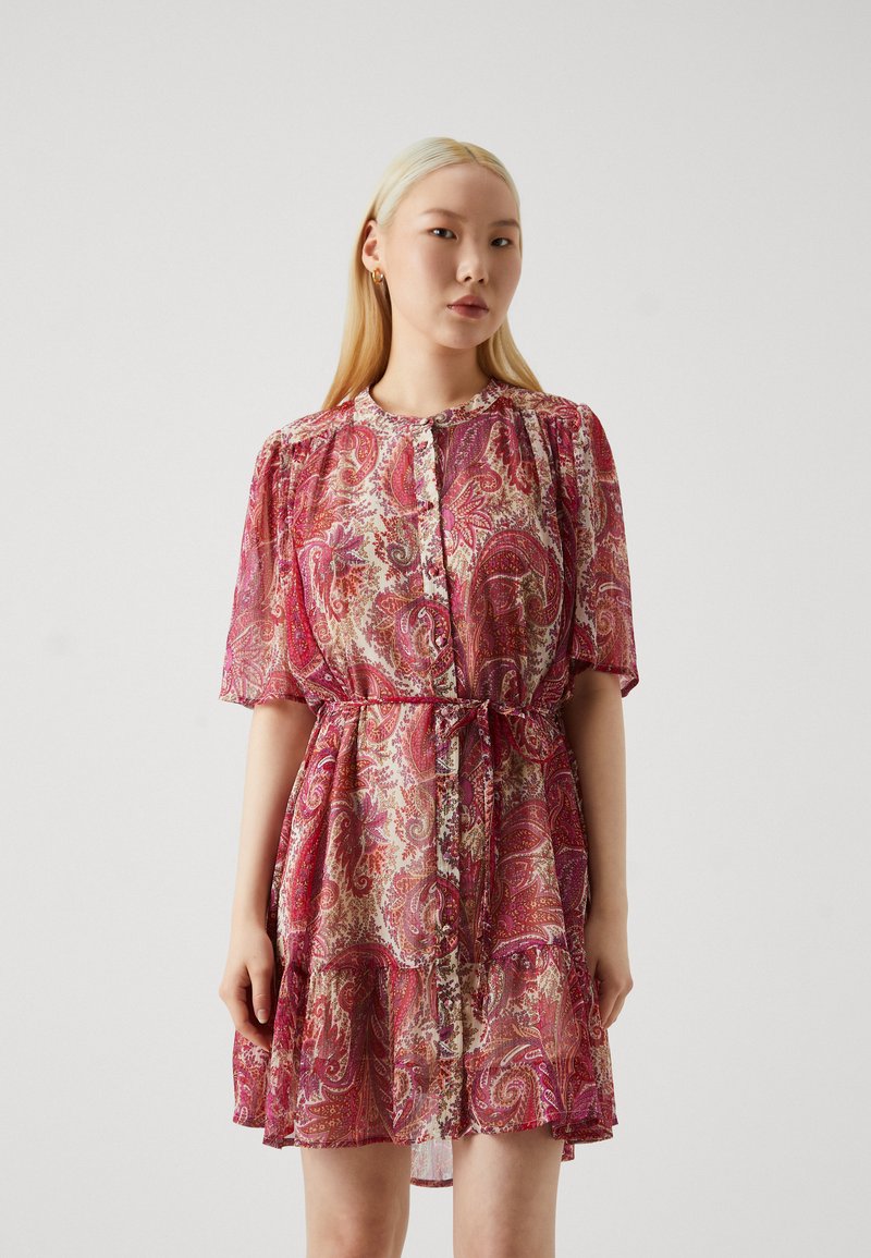 JDY JDYJENIFY LIFE SHIRT DRESS - Φόρεμα πουκάμισο - oatmeal/rosebud