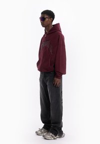 FAVELA AVES FRONTZIP - Φούτερ με κουκούλα - bordeaux