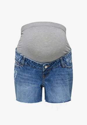 ONLY MATERNITY, Denimové šortky - medium blue denim