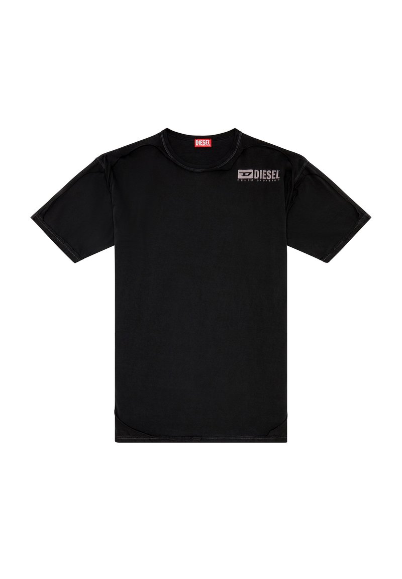 Diesel T-shirt print zwart