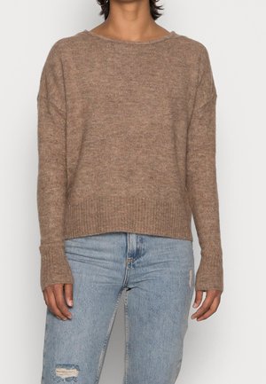 ONLY, Striktrøje - light brown
