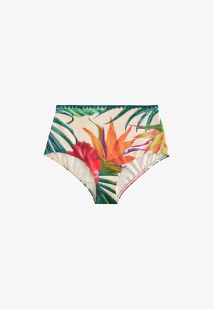 Next, HIGH WAIST FIT - MIDI BIKINI BOTTOMS . - Bas de bikini - red tropical
