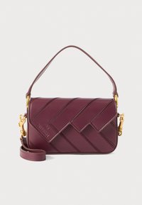 WAVE SHOULDER SMALL - Keresztpántos táska - burgundy
