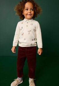 Next CHRISTMAS-REGULAR FIT - Top s dlhým rukávom - ecru santa snowman