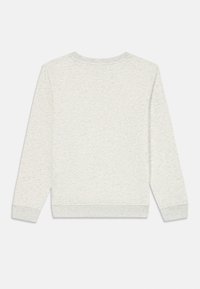 Felpa grigia chiara con un finish testurizzato, polsini e orlo a costine. Collo rotondo classico, maniche lunghe e un design semplice.