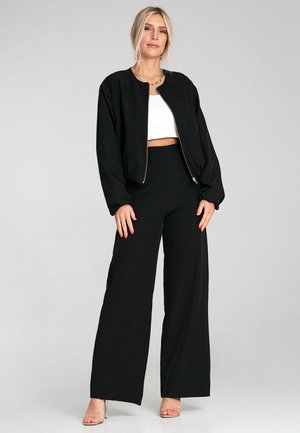 Stoffhose - black