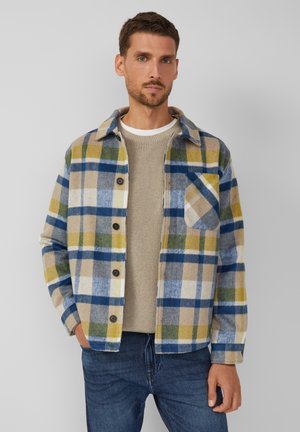 KARIERTES MIT TEILNUNGSNAHT - Light jacket - sandstein