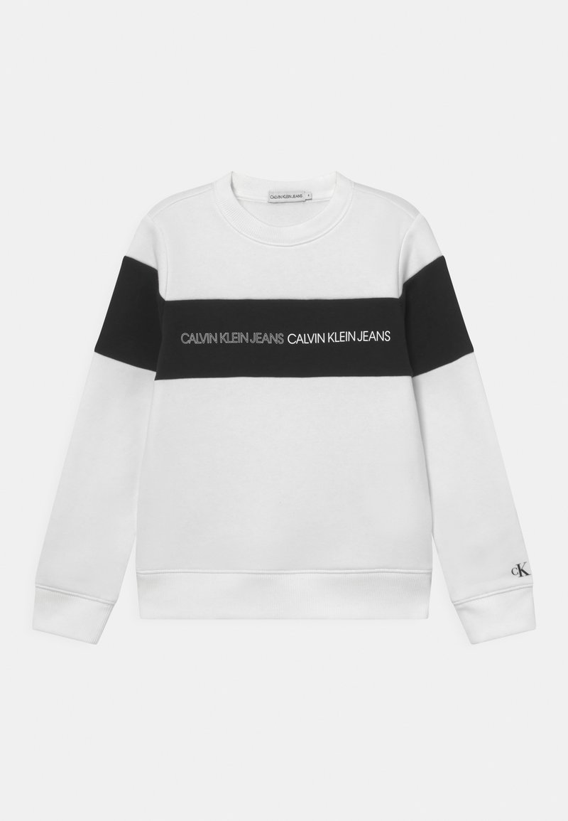 Calvin Klein Jeans COLOUR BLOCK LOGO - Mikina - white