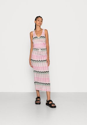 ONLANICA DRESS - Jumper dress - celadon /sachet pink/black/seashell pink/silver glitter
