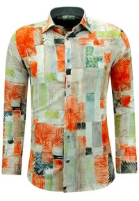 Local Fanatic PRINTS - Overhemd - grijs oranje