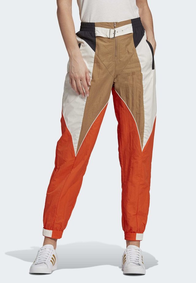 Paolina Russo - Pantalones deportivos - chalk white/energy orange/cardboard