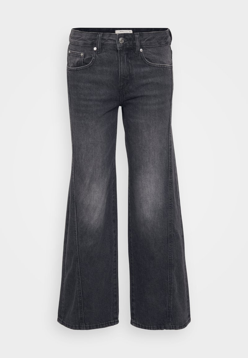 Gina Tricot Petite Wide leg zwart denim/blackdenim