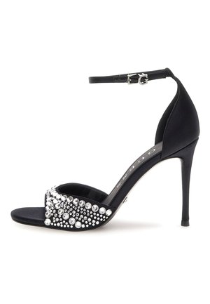 SANDALETTE KABLE SCHMUCKAPPLIKATIONEN - Sandali con tacco - schwarz