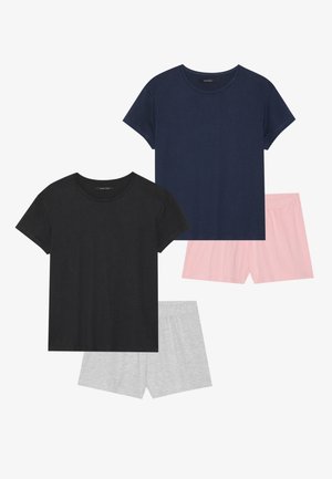 Anna Field by Zalando 2 PACK - Pyjama set - black,dark blue,pink,grey melange