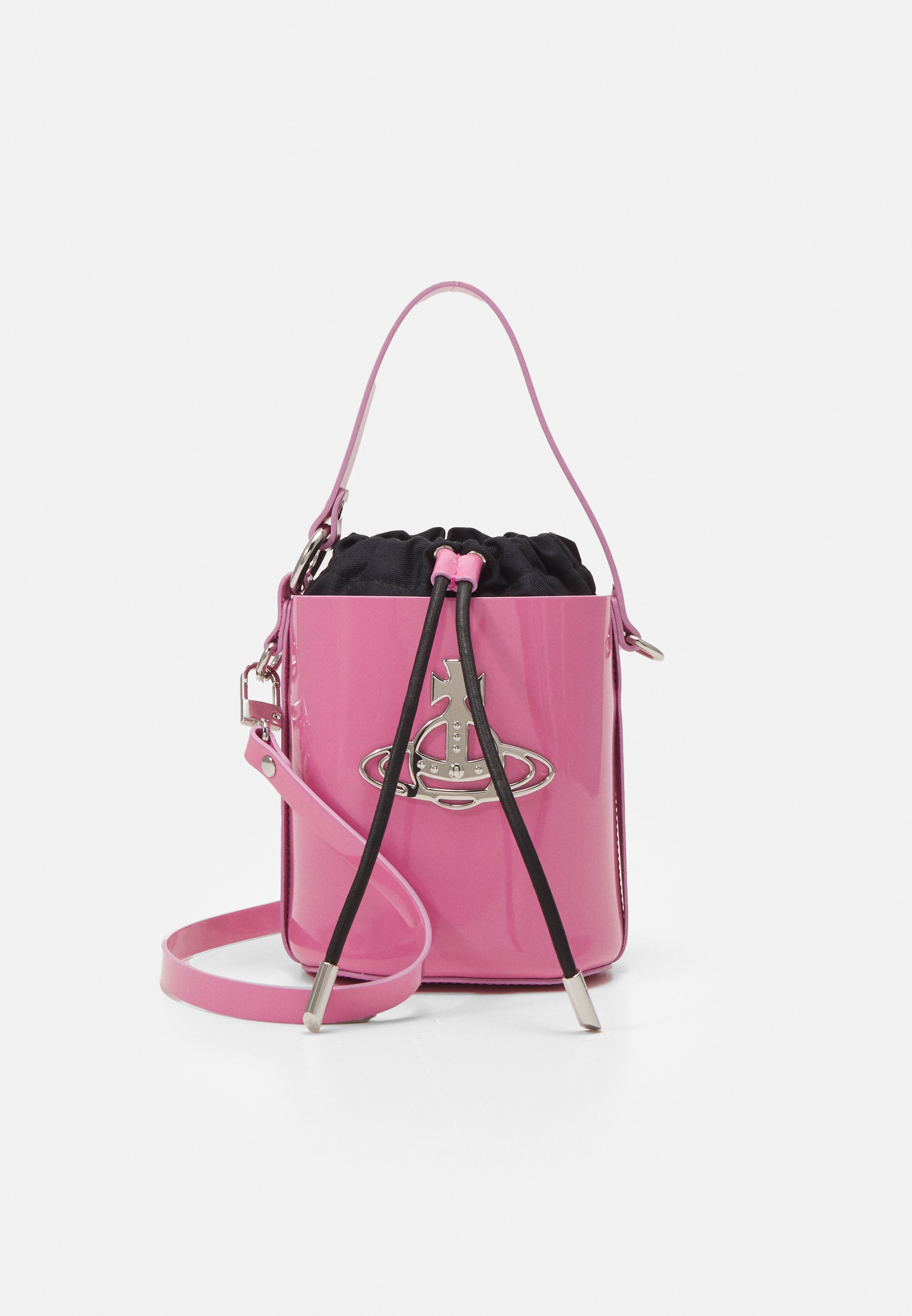 ★vivienne westwood★DAISY ロゴ バケットバッグ ピンク Vivienne Westwood Daisy Small Patent-Leather Bucket Bag