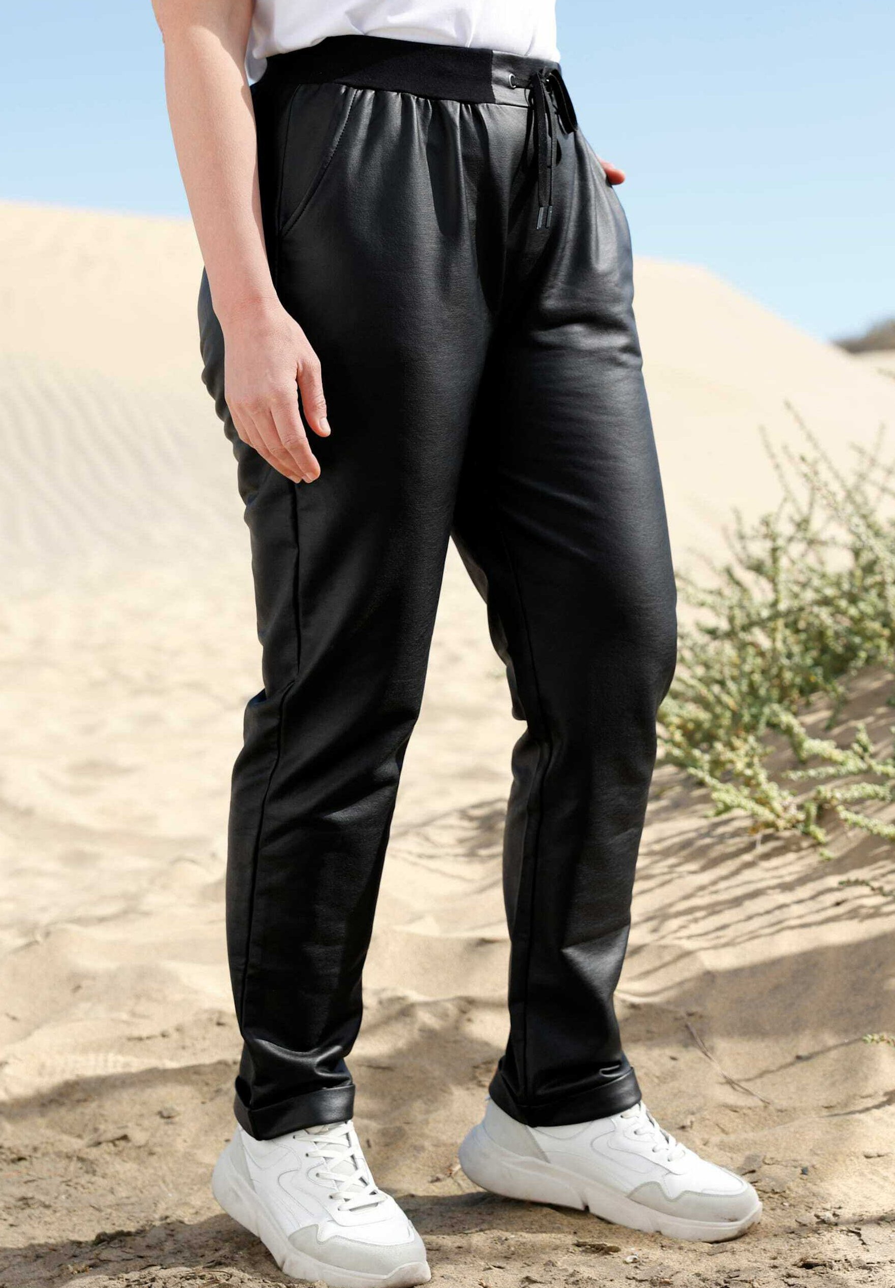 MIAMODA LEDERIMITATHOSE - Trousers 