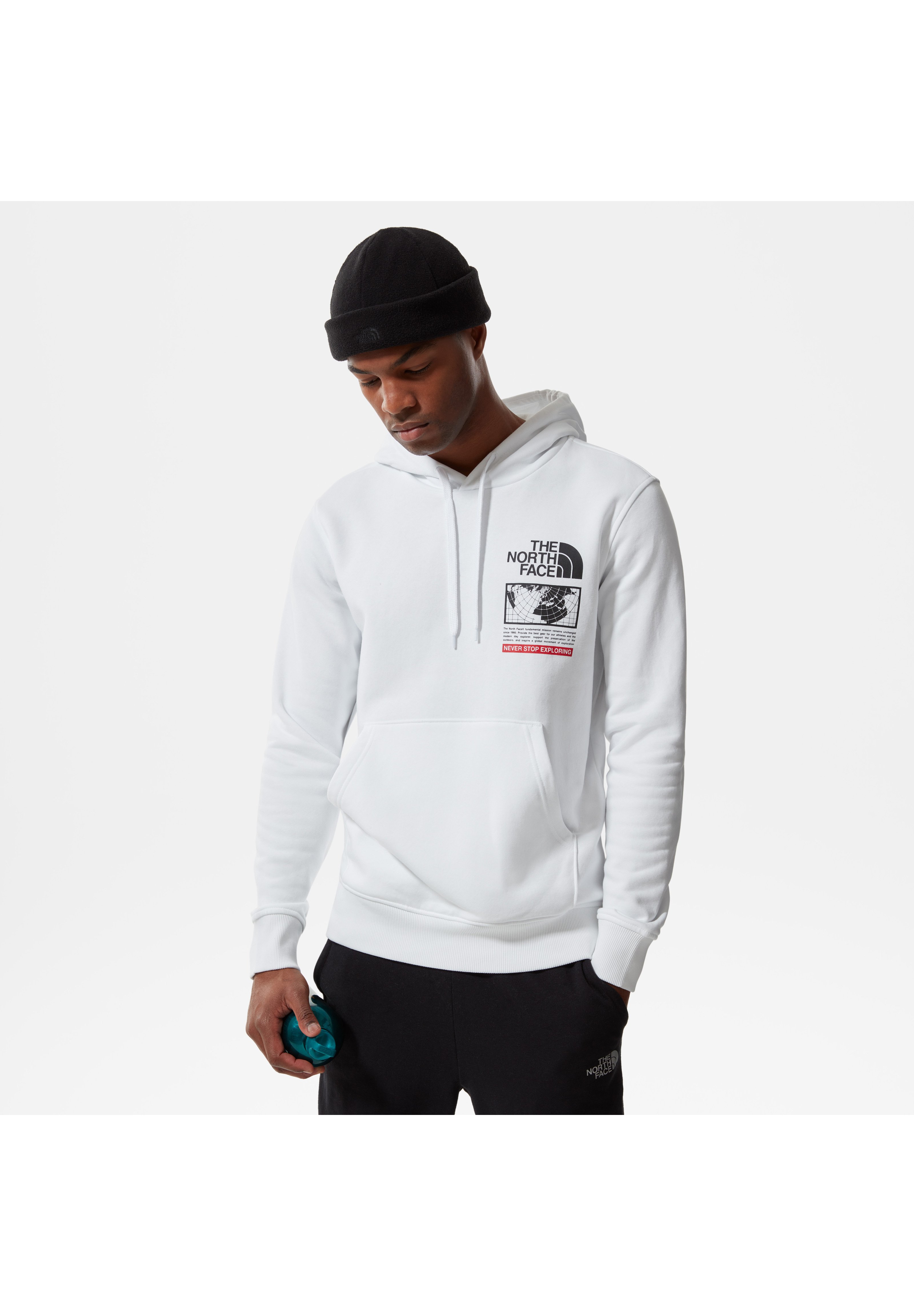 MAP HOODIE - Hoodie - tnf white/white 