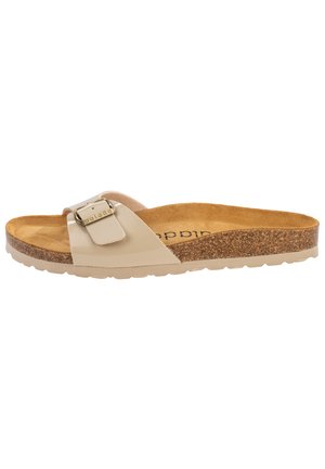 MALTA - Pantolette flach - beige creme