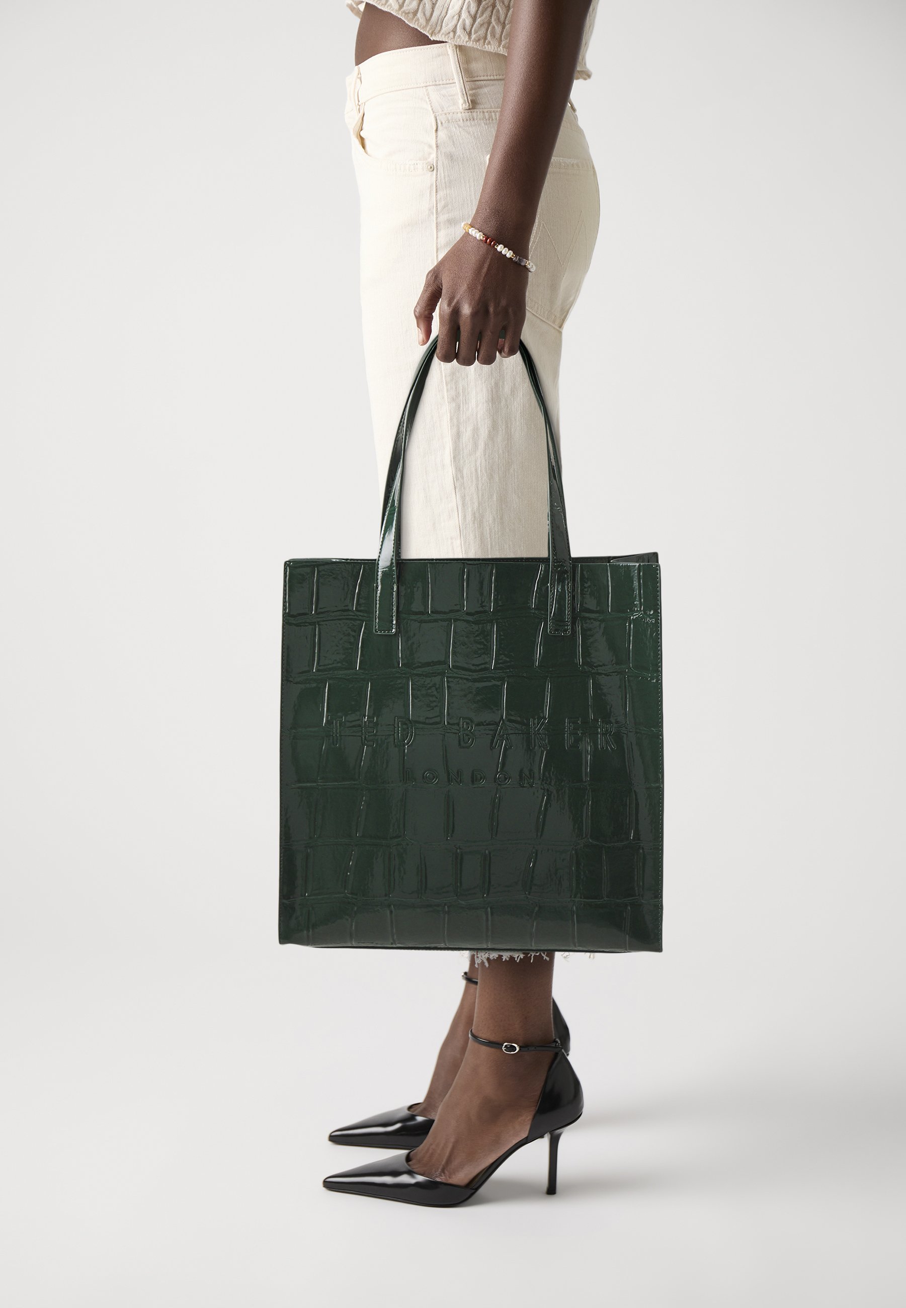 Ted Baker LARGE ICON BAG - Tote bag - mid green/green - Zalando.co.uk